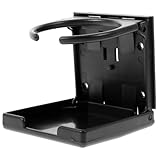 Outanaya Fußballtisch Getränkehalter aus Robustem Abs Stabiler Becherhalter für Schreibtisch und Theke Praktischer Mug und Flaschenständer für Fußballtisch Zubehör Schwarz Passend