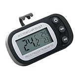 Digitales Küchentemperaturmesser - Wasserdichtes Kühlthermometer mit großem LCD -Display | Eigenschaften Stativ magnetisches Rückenthermometer für bequeme Platzierung im Gefrierschrank im Raum
