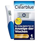 Clearblue Schwangerschaftstest Digital mit Wochenbestimmung, Test mit Anzeige der Wochen, 1 digitaler Test