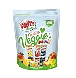 FRITT Vegan Früchte-Mix Minis 135g, 100% Vegan, Mini Kaubonbon-Streifen in 3 verschiedenen Geschmacksrichtungen