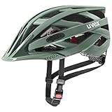 uvex i-vo cc - leichter Allround-Helm für Damen und Herren - individuelle Größenanpassung - erweiterbar mit LED-Licht - moss green - 56-60 cm