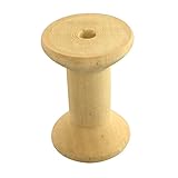 nbeads 100 Holz Gewinde Spulen Spulen leer für Draht, bleifrei, 45×30 mm, Loch: 7 mm