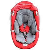 Maxuals Universal-Sitzverkleinerer für Kinderwagen, Babyschale, Kissen, Autositz, atmungsaktiv, leicht, Unterstützung, Kopfschutz für Babys 0-12 Monate, 2. Generation, Sommer und Winter, hypoallergen