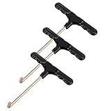 ValueBargain 3 Stück Federhaken, Trampolin Federn Hochwertige T-Haken, Metall Federzug-Werkzeug zum Sicheren Montieren & Reparieren