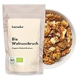 Kamelur Bio Walnussbruch (1kg) Rohkost Walnusskerne Bio ohne Schale aus kontrolliert biologischem Anbau