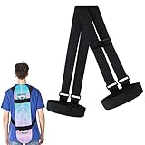 Darryy Skateboard Schulterträger, Skateboard Tasche Rucksack Verstellbarer Schultergurt, Skateboard Aufbewahrung（Schwarz）, Tasche für Snowboard Longboard, Longboard Tasche für Reiseanfänger, Teenager