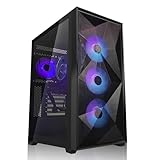 SYSTEMTREFF Gaming PC AMD Ryzen 7 5800X 8x4.7GHz | Nvidia GeForce RTX 4060 8GB DX12 | 1TB M.2 NVMe | 32GB DDR4 RAM | WLAN Desktop Computer Rechner für Gamer, Zocker & Streamer