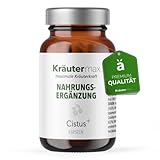 NEU! Cistus Incanus Kapseln Extrakt | Zistrose Kapseln mit Ingwer, Kapuzinerkresse, Vitamin C, Vitamin D3, Zink und Selen | hochdosiert | Natürlich & Vegan nach Kräutermax Rezeptur | 1 x 60 Stück