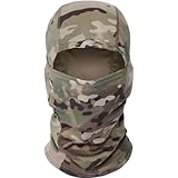 JJiaoLinin Balaclava Camouflage Gesichtsmaske für Jagd, Motorrad, Skifahren, Outdoor-Sport, Rad- und Motorradfahren, atmungsaktiv