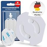 TinyGuard® (20Stk.) Steckdosen Kindersicherung - Besonders sicher dank spezieller Kinderischerung - Steckdosenschutz Baby, der passt & bleibt - Sichere Umgebung für Babys & Kleinkinder