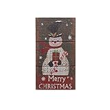 Waroom Home Holz-Wandschild, Tischschild, dekoratives Holzschild, Wandkunst, Dekoration, Hängeschild, getrimmtes Kastenschild, 22,9 x 12,7 cm, Frohe Weihnachten (Schneemänner-Schild, 22,9 cm)