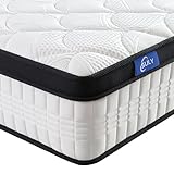 slily Matratze 90x200 cm Höhe 24cm, H3 H4 Mittelfest Orthopädische 7-Zonen Federkernmatratze mit Komfortschaum Öko-Tex Zertifiziert 100 Nächte Probeschlafe
