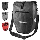 ZOOYAUE Fahrradtasche für Gepäckträger 28L, Wasserdicht Gepäckträgertasche mit Tragegriff und Schultergurt, Fahrrad Tasche Umhängetasche mit Reflektoren, Fahrrad Taschen hinten