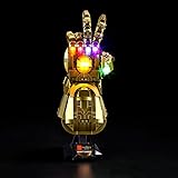 BRIKSMAX Led Beleuchtungsset für Lego Marvel Infinity Handschuh - Compatible with Lego 76191 Bausteinen Modell - Ohne Lego Set