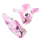 Riesel Design® Set aus 1x Dreck:Spatz & 1x schmutz:Fink Schutzblech Kinderfahrrad/Spritzschutz für Kinder Fahrrad oder Mountainbike/Mudguard für Jungen & Mädchen - Fairy Girl