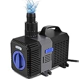 Forever Speed Super ECO Teichpumpe Filterpumpe Energiespar Wasserpumpe Koiteich Bachlaufpumpe (3000-12000L/H) 3600L/H …