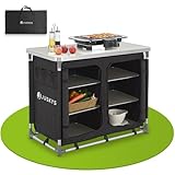 Juskys Campingküche faltbar mit Tragetasche - Outdoor...