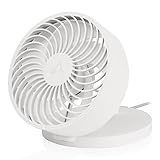 ARCTIC Summair - Zusammenklappbarer USB Tischventilator, USB-A Anschluss, 120 mm Anschlusskabel, Stufenlos regulierbare 600-2800 RPM - Weiß