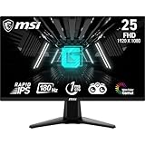 MSI G255F 24,5-Zoll-FHD-Gaming-Monitor – 1920 x 1080 Rapid IPS-Panel, 180 Hz / 1 ms (GtG), 99% sRGB-Farbraum, Adaptive-Sync – DP 1.2a, HDMI 2.0b CEC