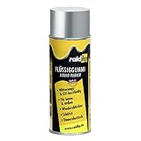 raid hp Flüssiggummi 400ml Sprühfolie Felgenfolie. Dauerelastische Gummierung für innen und außen für Auto Boot Motorrad Quad Fahrrad Freizeit Hobby, SILBER-METALLIC-MATT