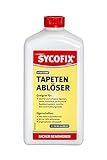 SYCOFIX Tapetenablöser 1 ltr schnell, gründlich, extra-stark zum Entfernen von Papiertapeten, Leimfarben, Raufasertapeten, hochwirksam, zitronenduft, flüssig, lösungsmittelfrei