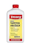 SYCOFIX Tapetenablöser 1 ltr schnell, gründlich, extra-stark zum Entfernen von Papiertapeten, Leimfarben, Raufasertapeten, hochwirksam, zitronenduft, flüssig, lösungsmittelfrei