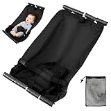 Komfortable Einkaufswagen Hängematte für Babys und Säuglinge tragbarer Säuglingseinkaufswagen Hängematte leicht zu bedienen für Baby Boy Girl Schwarz