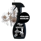 Hagerty Crystal Clean Kristallreiniger Spray 500 ml I Effektives Kronleuchter Reinigungsmittel I Reinigungs-Spray zur mühelosen Reinigung und Pflege von Leuchtern aus Kristall Glas und Metall