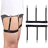 Herren Hemdhalter, Hosenträger,Elastisch Hemd-Halter mit...