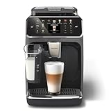 PHILIPS Serie 5500 Kaffeevollautomat inkl. Latte Go, SilentBrew-Technologie, Schnellstart. Aromatischer Kaffee aus frisch gemahlenen Bohnen, 20 Heiß- und Eisgetränke, Grau (EP5544/50)