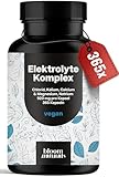 Elektrolyte Komplex - 365 Kapseln - mit Chlorid, Kalium, Calcium, Magnesium & Natrium - 920mg pro Kapsel - vegan, produziert in Deutschland, Jahresvorrat