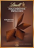 Lindt Schokolade Hauchdünne Täfelchen Edelbitter | 125 g | Hauchdünne Täfelchen aus feinster Edelbitterschokolade |Einzigartig dünn und traumhaft zartschmelzend | Schokoladengeschenk (1er Pack)