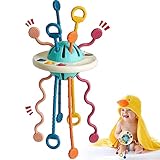 Goffii Montessori Spielzeug, Sensorisches Baby Spielzeug, Motorikspielzeug zum Aufhängen, Kinderwagenspielzeug Jungen Mädchen, Lernspiele für Babys und Kleinkinder ab 18+ Monaten