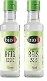 Bioasia Bio Reisessig – Essig zum Würzen und Verfeinern von Sushi Reis – Vegan – 1 x 150 ml (Packung mit 2)