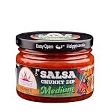 Texmex Salsa Chunky Dip - Vegan, Glutenfrei, Laktosefrei - Schärfe: Mittel - 260g