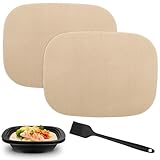 2 Stück Permanent Dauerbackfolie für Thermomix TM7 Varoma, mit 1 Stück Backpinsel, Backpapier Wiederverwendbar, Antihaftbeschichtet Backunterlage, Hitzebeständig bis 250 °C, Zubehör für TM7 Varoma