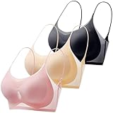 Tages Angebote Sale Minimizer Bh Ohne Buegel Schwarz Damen 80A Push-Up-Bhs Bügel Spitzenunterwäsche Sport 85D Starker Halt Schlaf Große Brüste Bequemer Nahtloser Mit 90C Breites Unterbrustband