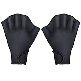 TAGVO Aquatic Handschuhe für den Oberkörperwiderstand, Schwimmhandschuhe mit Trageschlaufe, gut nähen, kein Ausbleichen, Größen für Männer Frauen Erwachsene Kinder
