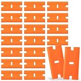 20 Stück Ceranfeldschaber Ersatzklingen, Klingen für ceranfeldschaber, Schaber Ersatzklingen, Doppelseitige Schaberklingen, Rasierklingen für Glasschaber (Kunststoff)