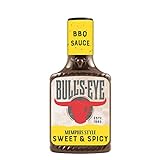 Bull's-Eye Memphis Style Sweet and Spicy BBQ Sauce – Süß-würzige Sauce in der Squeezeflasche – 6 x 300 ml