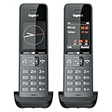 Gigaset Comfort 520HX Duo - 2 DECT-Mobilteile mit Ladeschale - Fritzbox-kompatiel, Schnurloses Telefon für Router & DECT-Basis, titan-schwarz [Kompatibel in DE, IT, FR, NL, BE, CHE, AUT] [Ohne Basis]