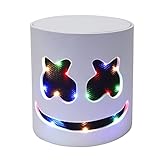 BONK Led Maske DJ,Halloween Leuchten Helm für Kinder und Erwachsene Karneval Musikfestival Cosplay Kostüm Horror Party Verkleidung