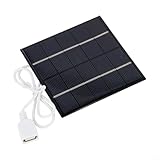 Sandyseptember Solar-Batterie-Ladegerät, Board, Outdoor, Camping, Powerbank, Telefon, Laden, Solarpanel-Kit für Powerbank, Reisen, Camping, Wandern, Outdoor, 5 W, 5 V