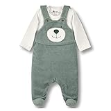 Sterntaler Unisex Baby Strampler-set Nicki Ben Strampelhose, Dunkelgrün (275), 62