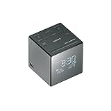 Sony XDR-C1DBP-CEK Wiederaufladbare Tragbare Batteriebetriebene Taschen DAB/DAB + Radiowecker XDRC1DBP.CEK, Schwarz/Silber