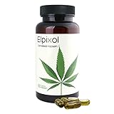 Elpixol® Hanföl Kapseln - Cannabisöl Kapseln hochdosiert mit Omega 3-6-9 (60 Stück) - 100% Hanfsamenöl Nativ und Kaltgepresst - 500mg veganes Cannabis Öl pro Kapsel - Laborgeprüft & Natürlich