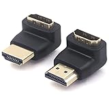 VCE 2 Stück HDMI Winkel Adapter, Winkelstecker 90 Grad und...