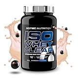 Scitec Nutrition Iso Whey Clear - Erfrischendes Eiweißgetränk - Zuckerfrei - Laktosefrei - Glutenfrei - Palmölfrei, 1025 g, Blaubeere