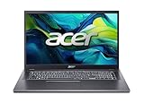 Acer Aspire 17 (A17-51M-50PC) Laptop, 17' FHD IPS Display, Intel Core 5 120U, 16 GB RAM, 1 TB SSD, Intel Grafik, Windows 11, QWERTZ Tastatur, grau