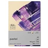 Winsor & Newton 6660766 Pastellpapier im Block mit Erdfarben - 24 Blatt DIN A3, 160g/m², FSC, Säurefrei, ohne optische Aufheller, archivierbare Qualität, stabil und Alterungsbeständig